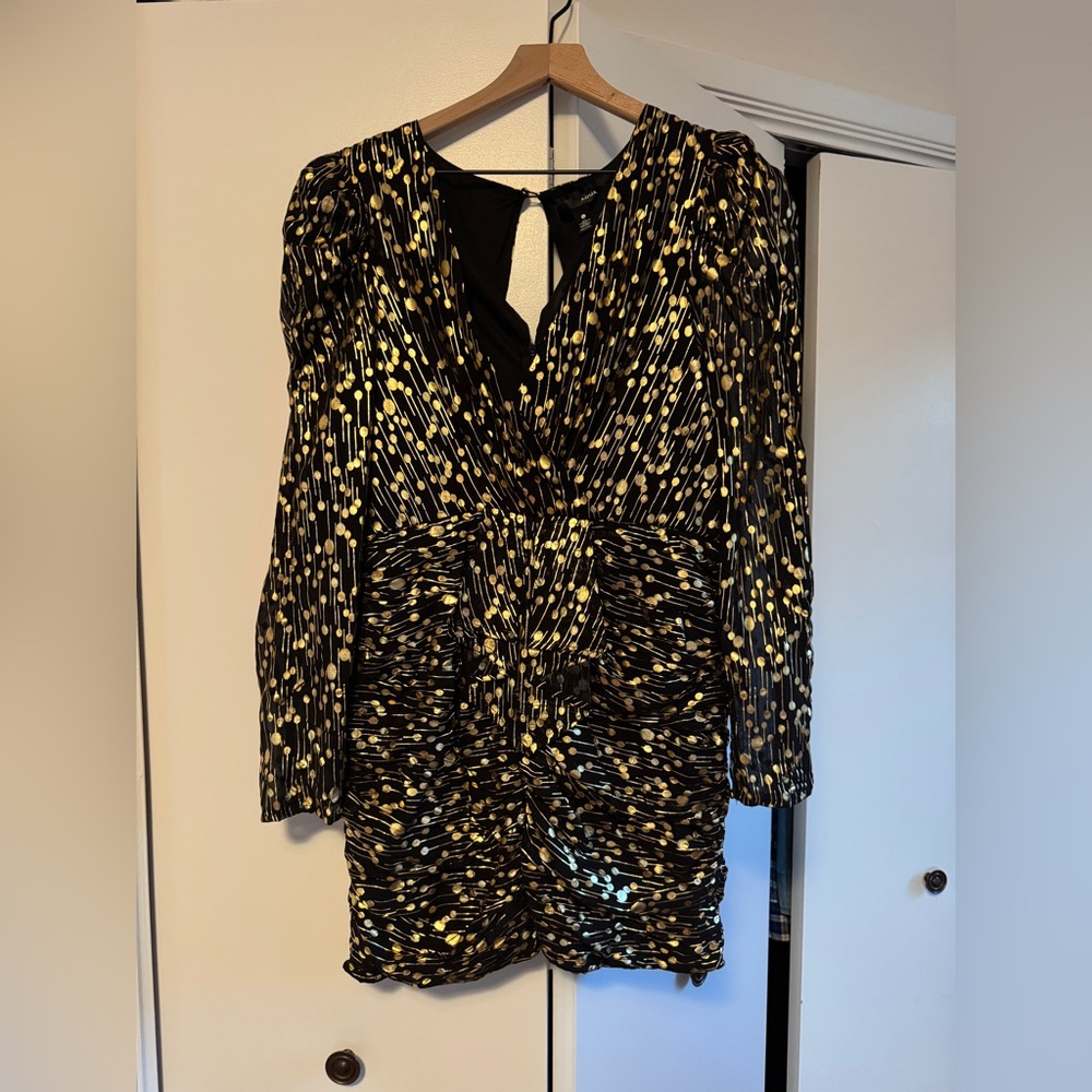 Never Worn Aqua Jacquard Sleeve Mini Dress